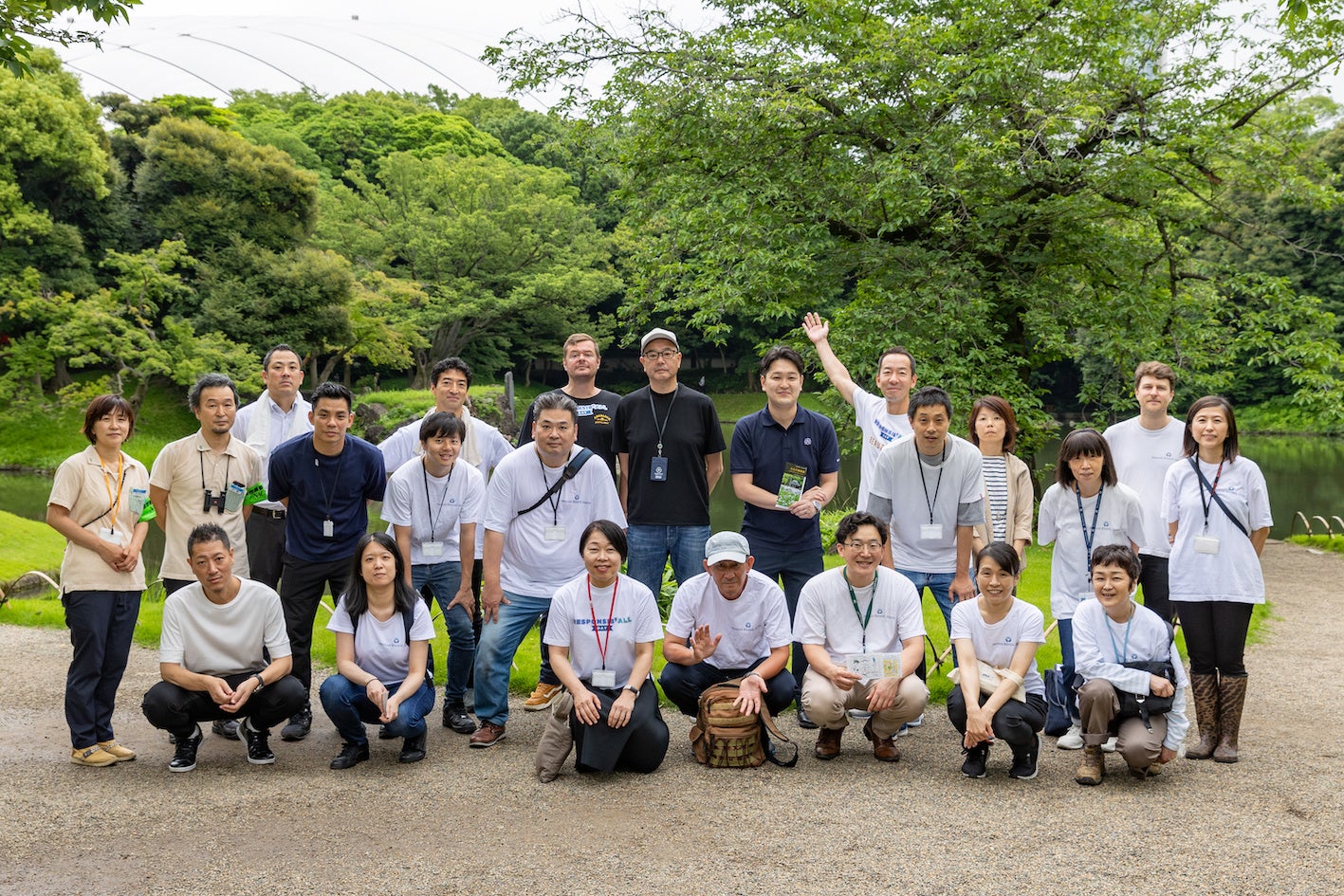 ソーシャル・ウェルビーイングに参加した社員たち （小石川後楽園チーム）