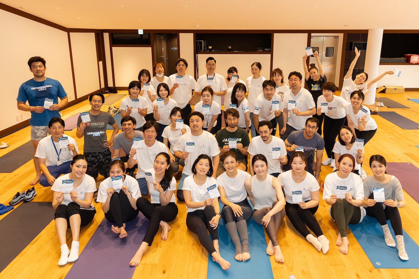 フィジカル・ウェルビーイングに参加した社員たち