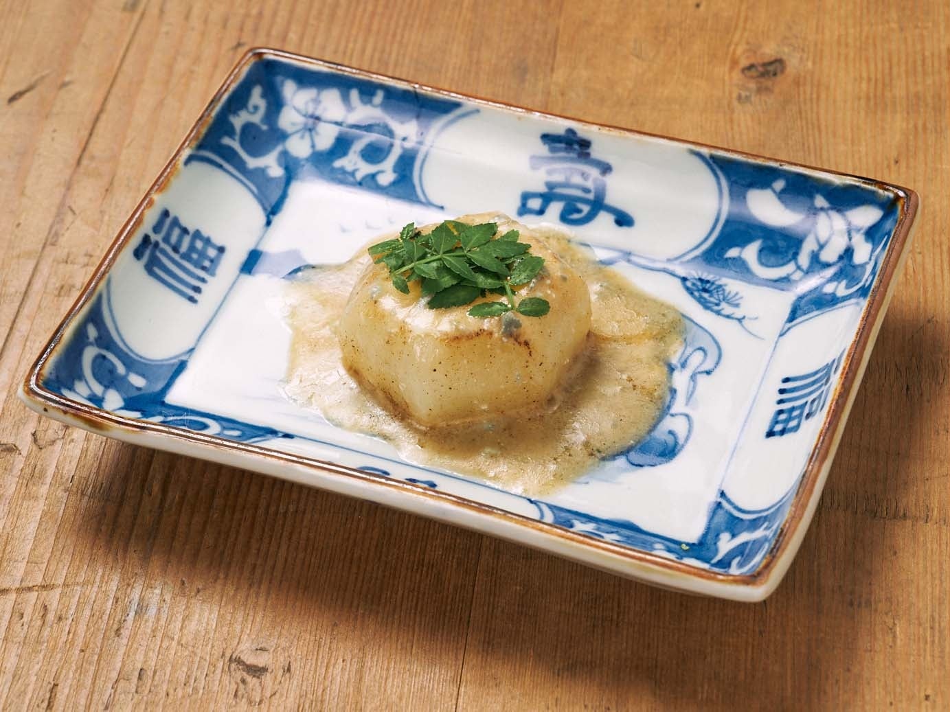 ⑥カブのブルーチーズソテー