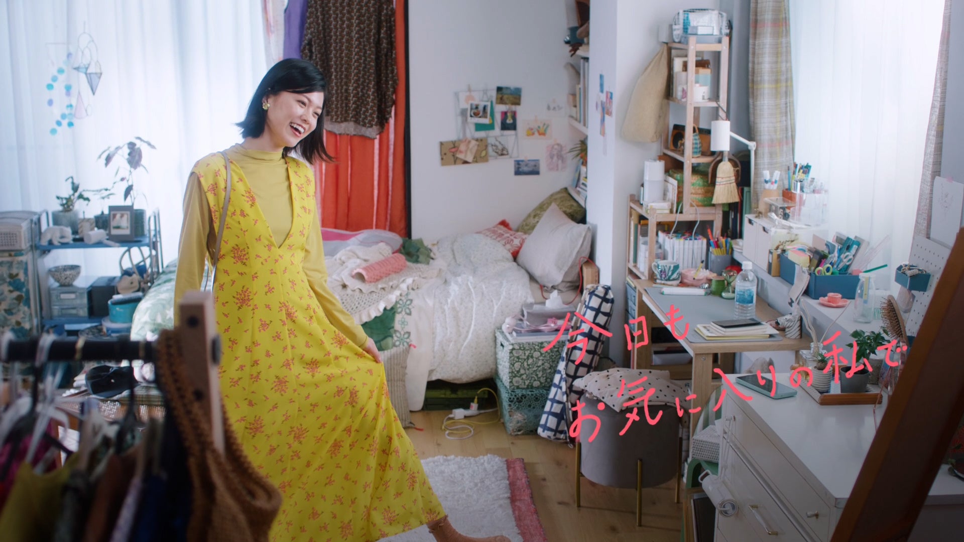 5.メイクも服もお気に入りを身にまとって&nbsp; 笑顔が輝いています♪