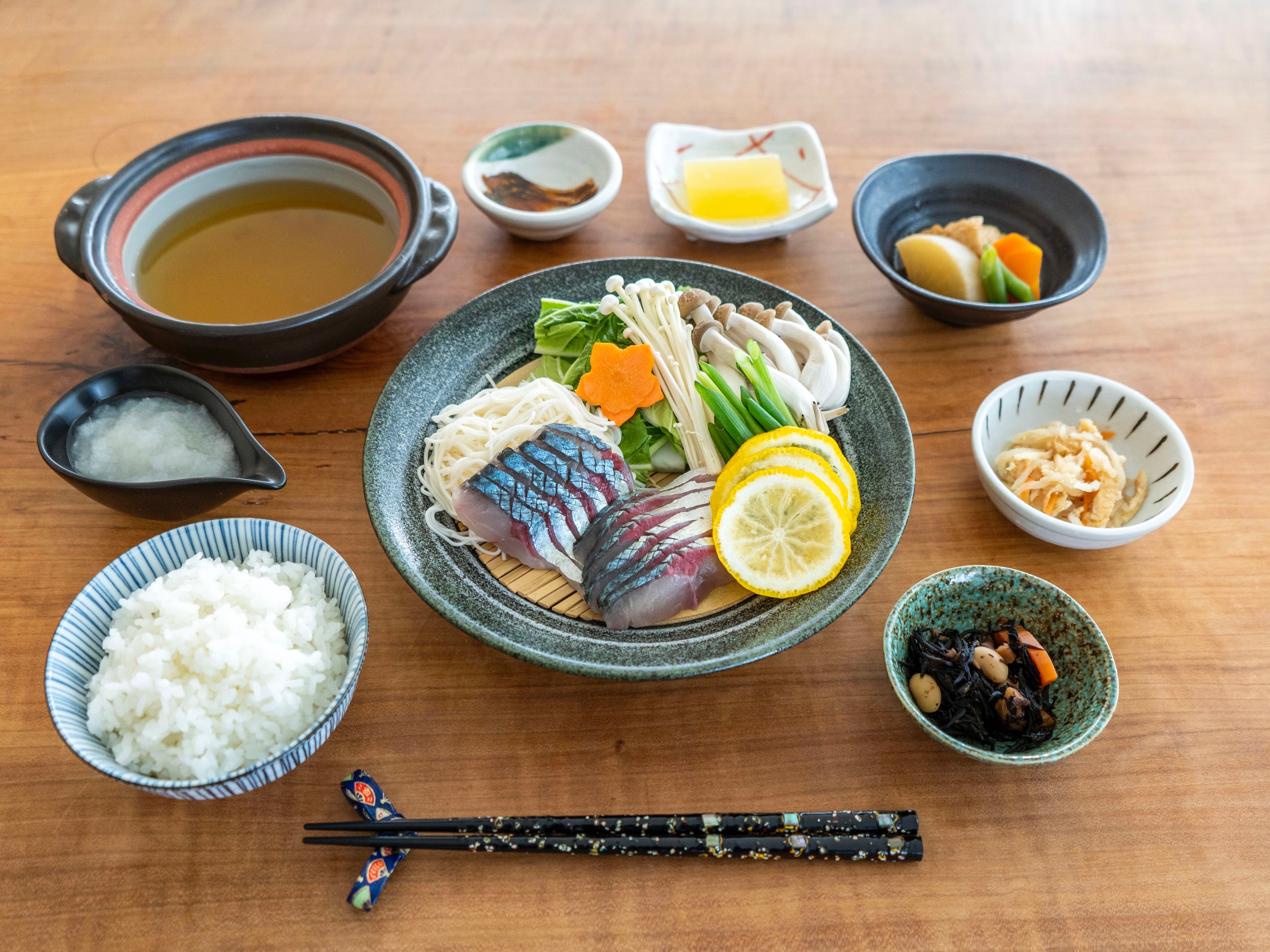 小浜よっぱらいサバのしゃぶしゃぶ御膳