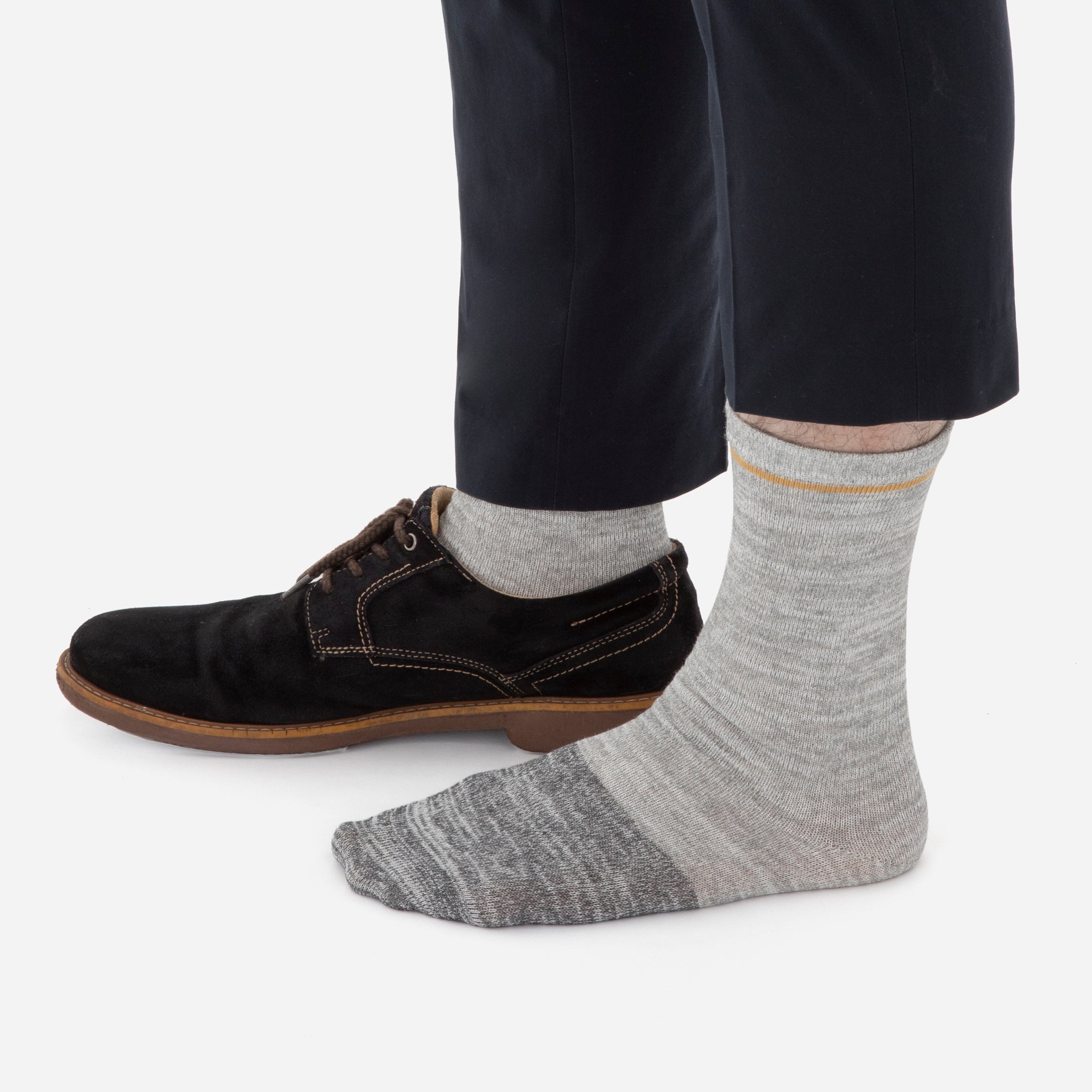 メンズ 和紙ミックスバイカラー着用画像