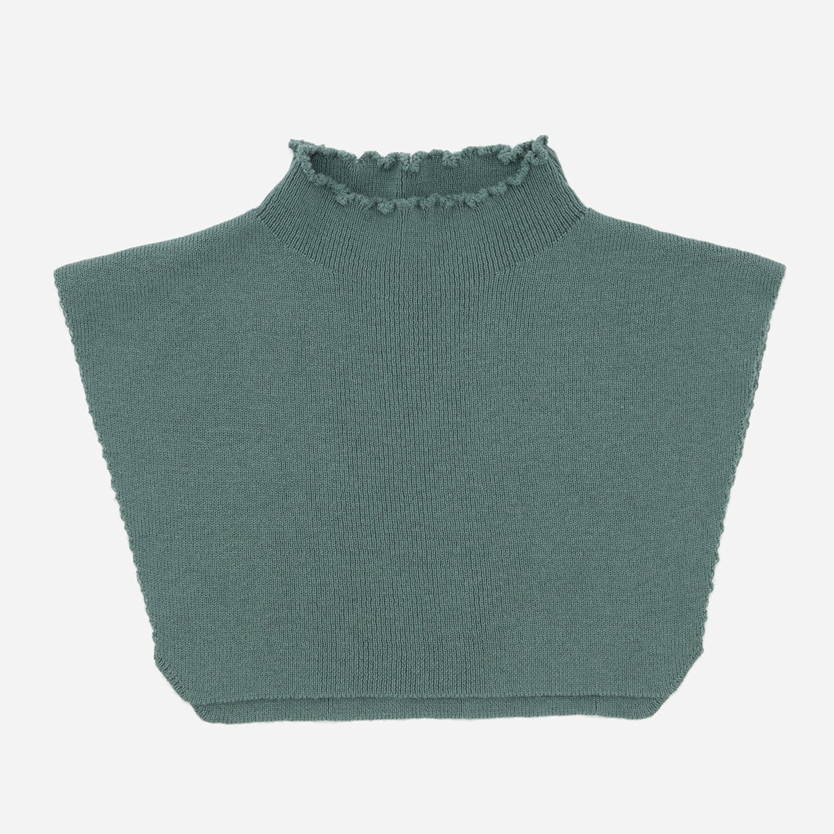 付け襟リブハイネック　グリーン