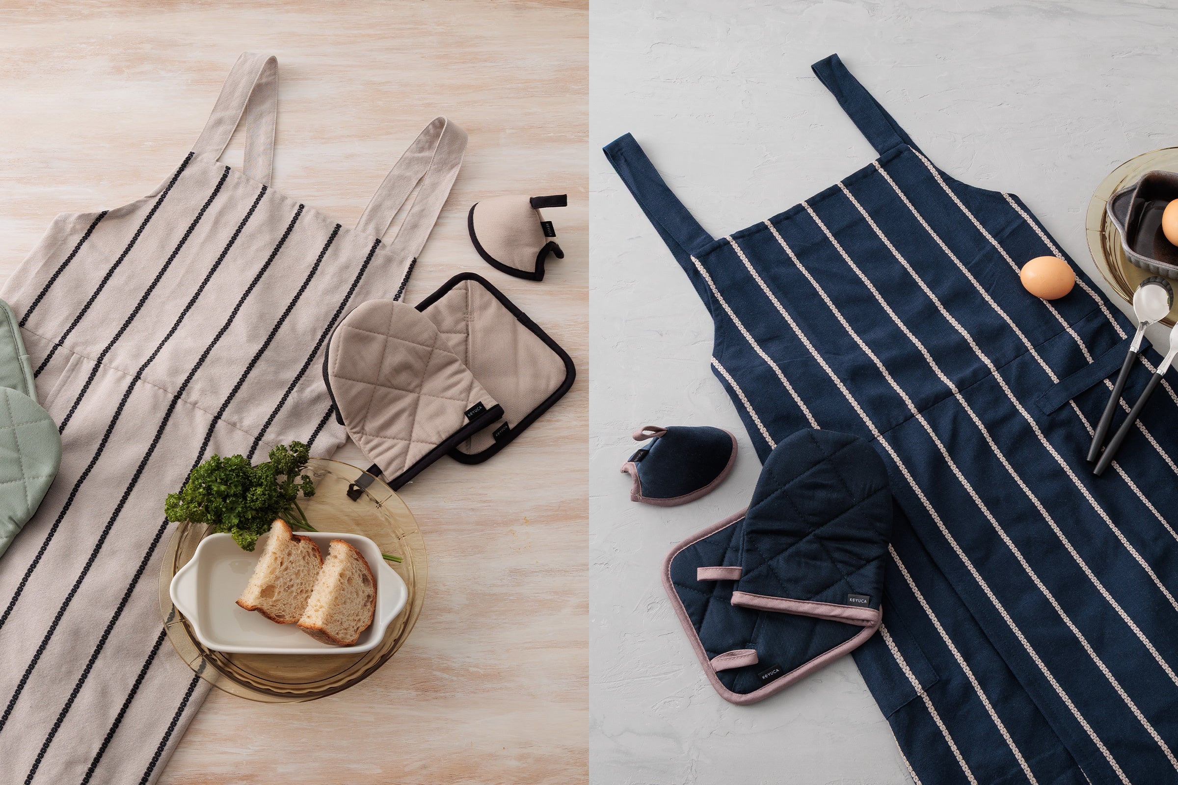 暮らしに、彩りと快適さを。ミトン・鍋敷き・エプロンに秋冬の新色が