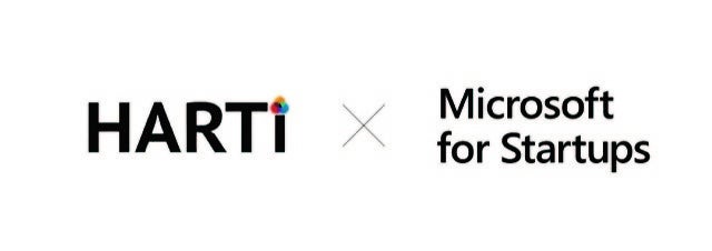 株式会社HARTiとMicrosoft for Startupsのロゴ
