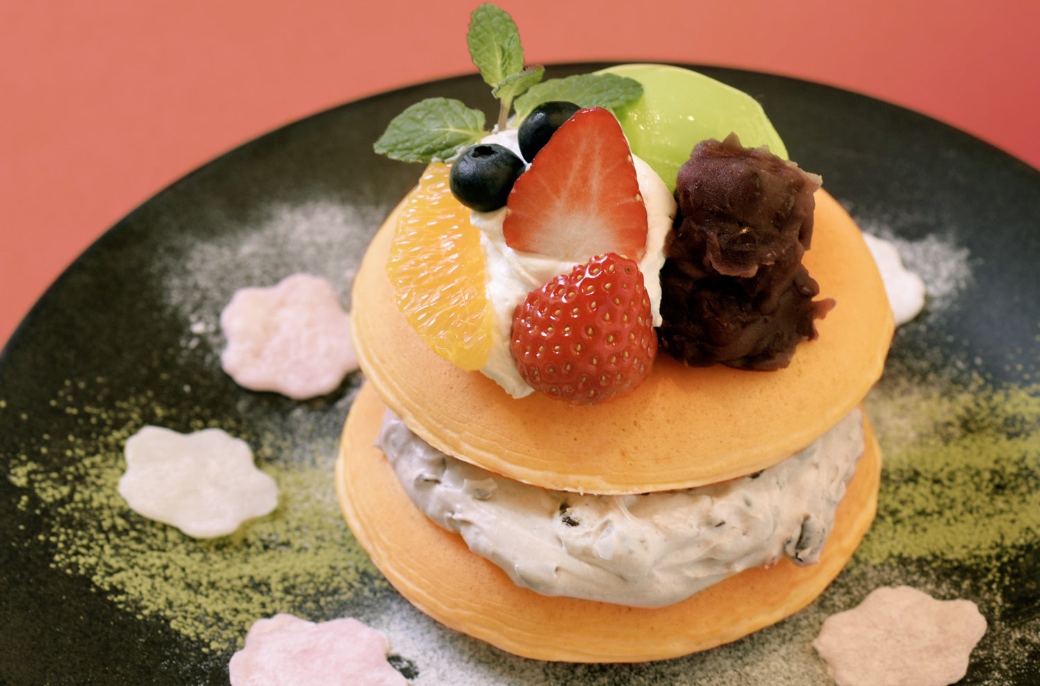 春らしく和テイストに 抹茶とマスカルポーネのパンケーキ 抹茶ミルク を３月１日 火 から期間限定発売 株式会社 小田急レストランシステムのプレスリリース