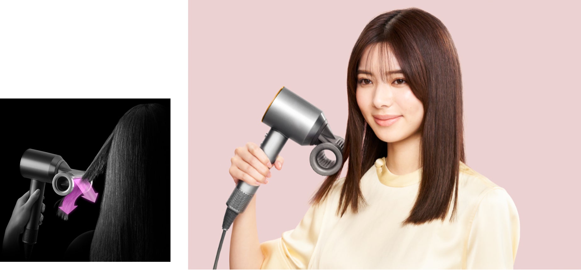 【新品未開封】ダイソンドライヤーとダイソン 浮き毛抑制ツール dyson ダイソン ヘアケア、日本限定モデルのDyson Supersonic Shineを