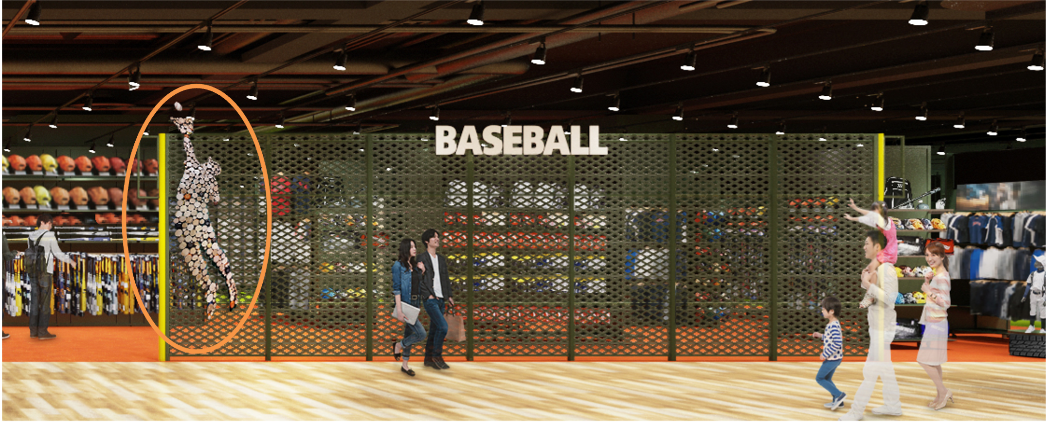 バットを再利用した選手の装飾