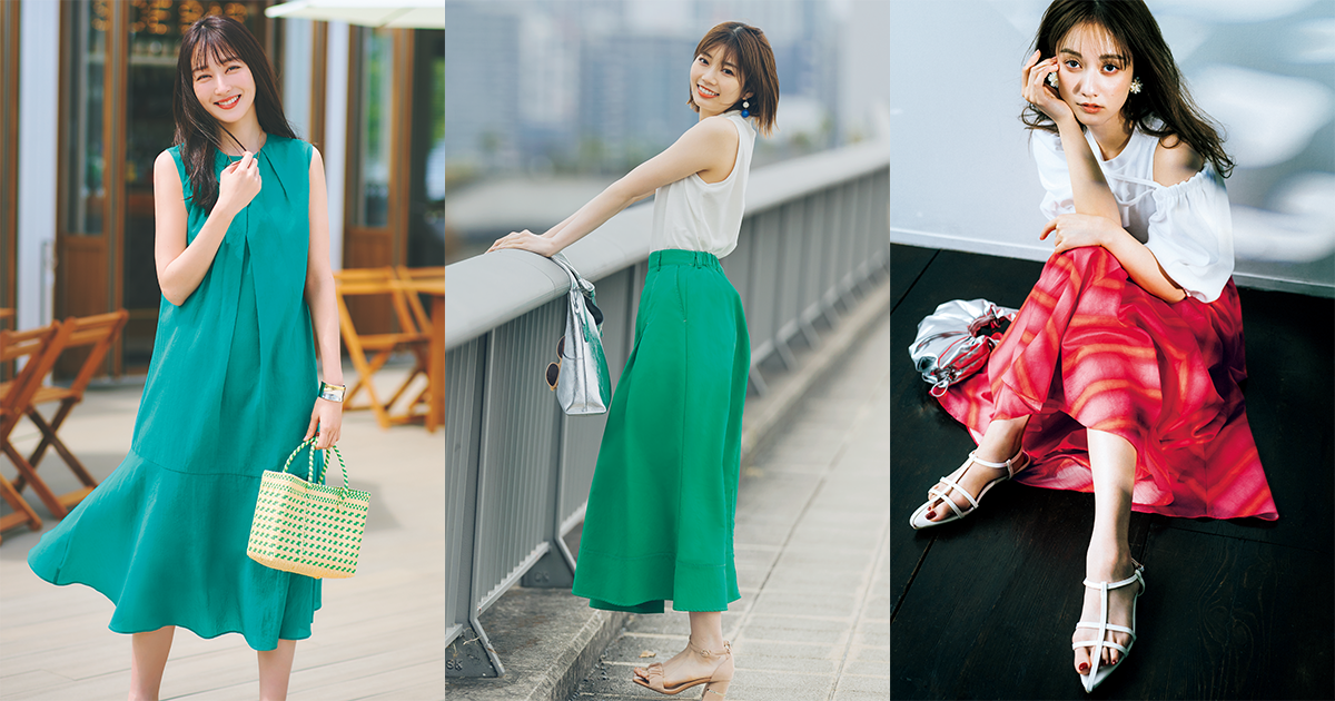 写真左より：高梨臨さん、高本彩花さん、谷まりあさん