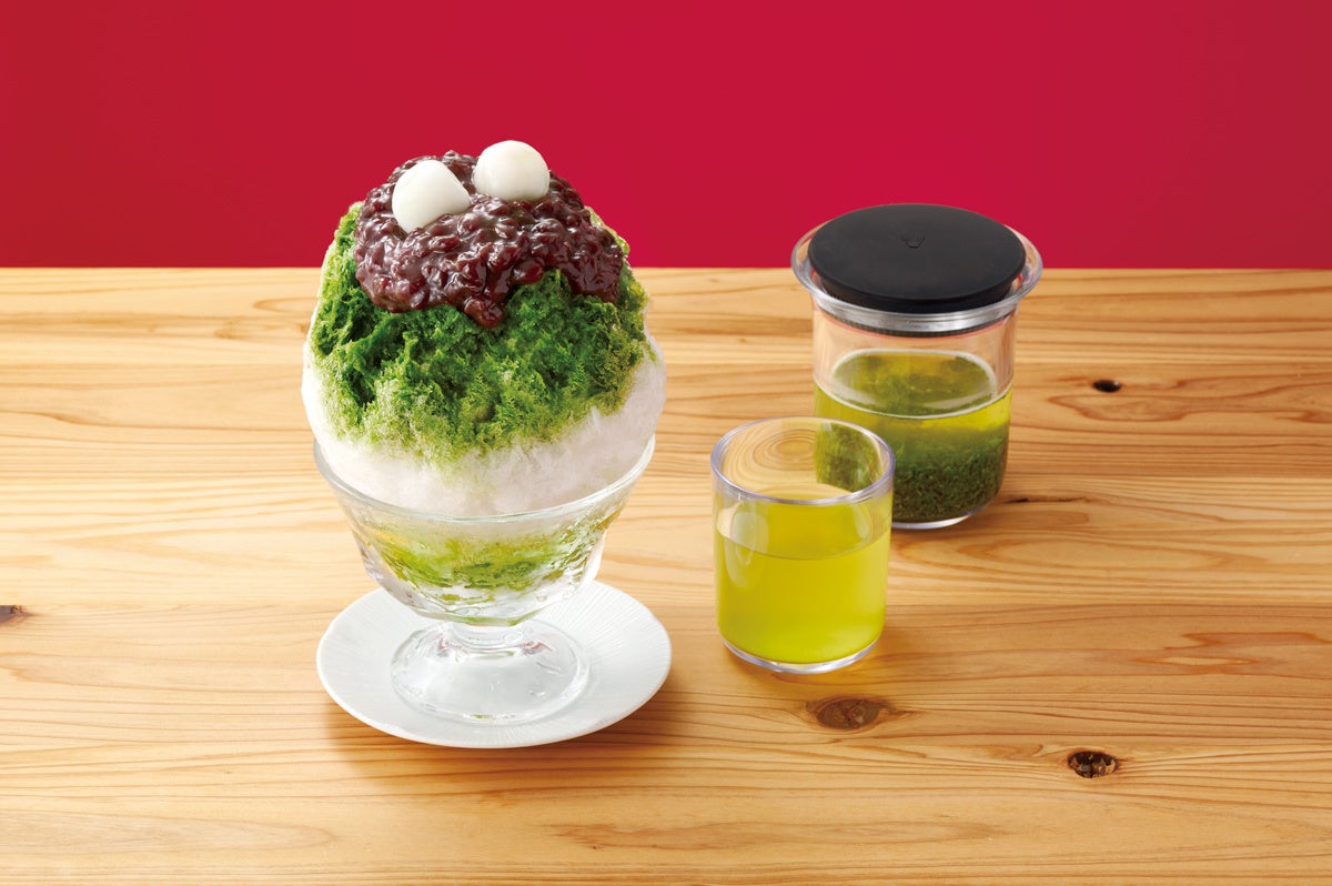 【期間限定】かき氷（宇治金時）と煎茶のセット