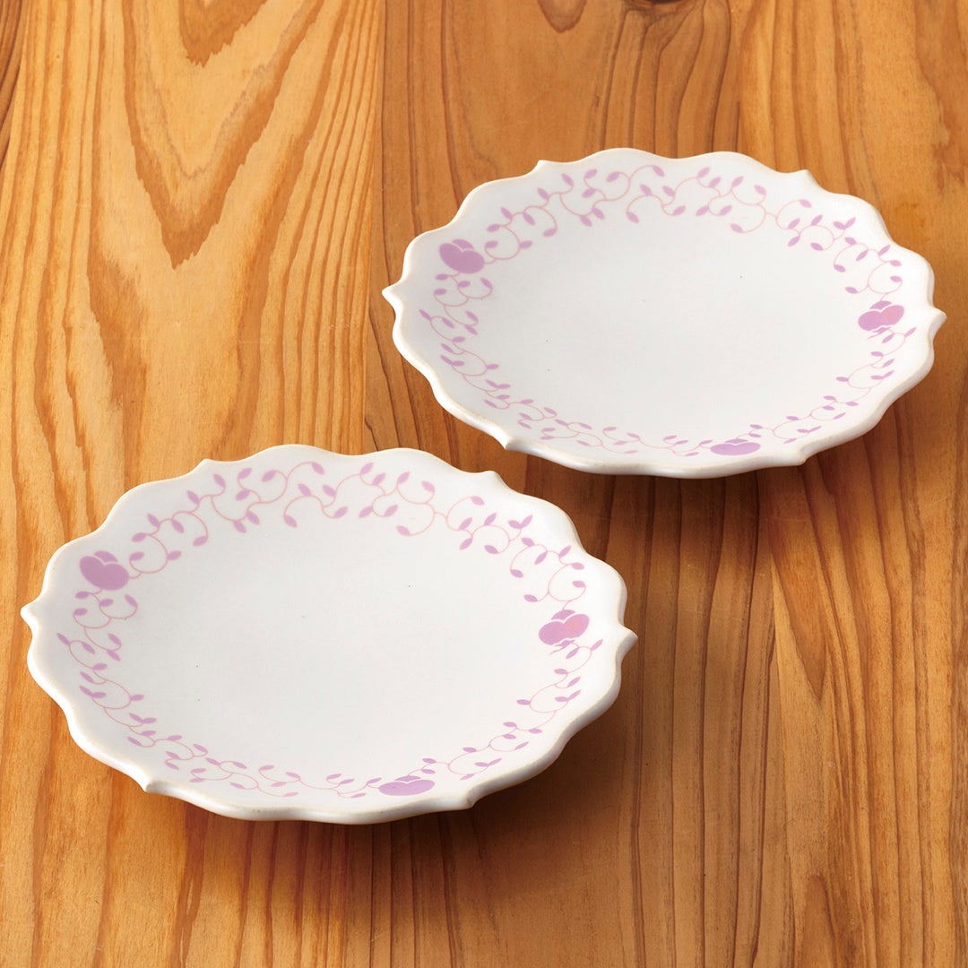 [¥8,500]萩焼のお菓子皿は2枚入り