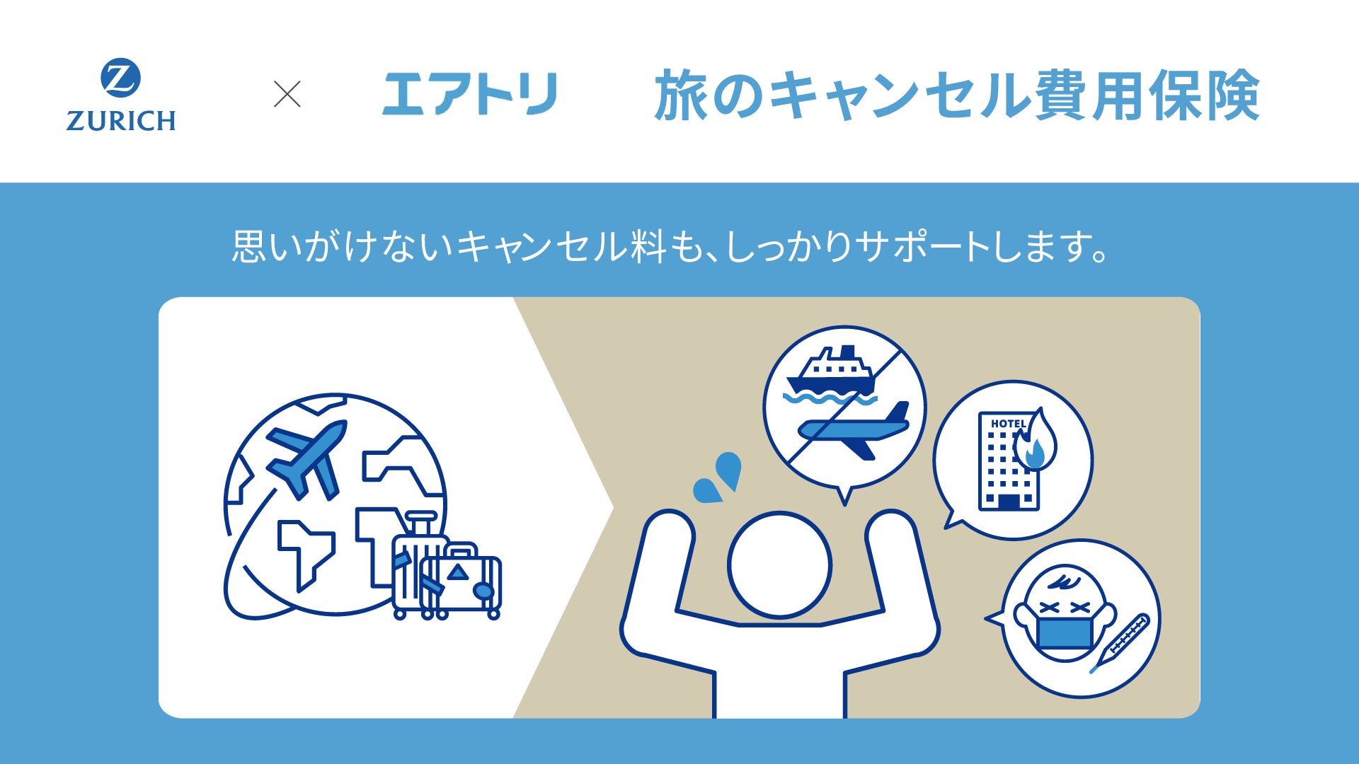 エアトリ」の海外航空券予約サイトで「旅のキャンセル費用保険」の販売 エアトリ」の海外航空券予約サイトで「旅のキャンセル費用保険」の販売