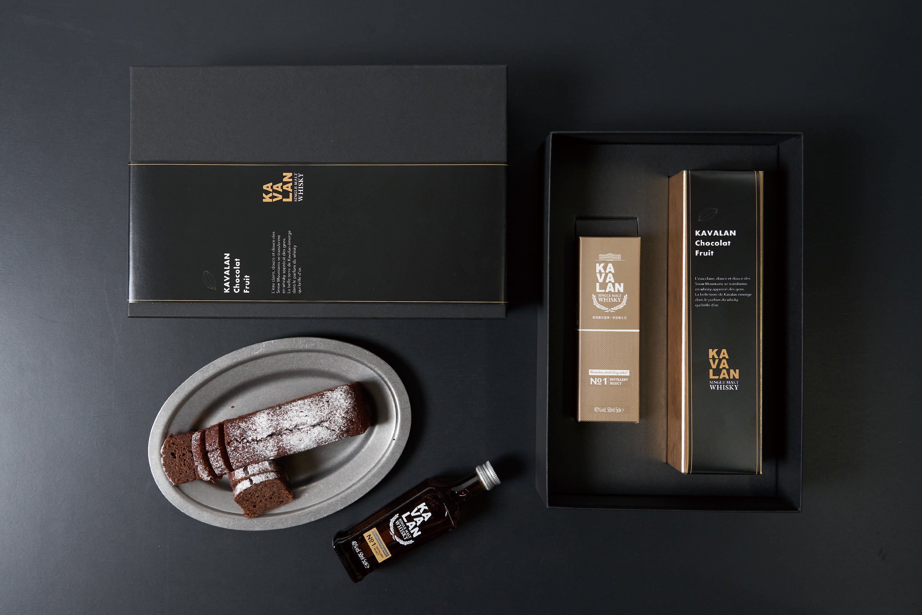 KAVALAN Chocolat Fruit et KAVALAN -Distillery Select No.1-