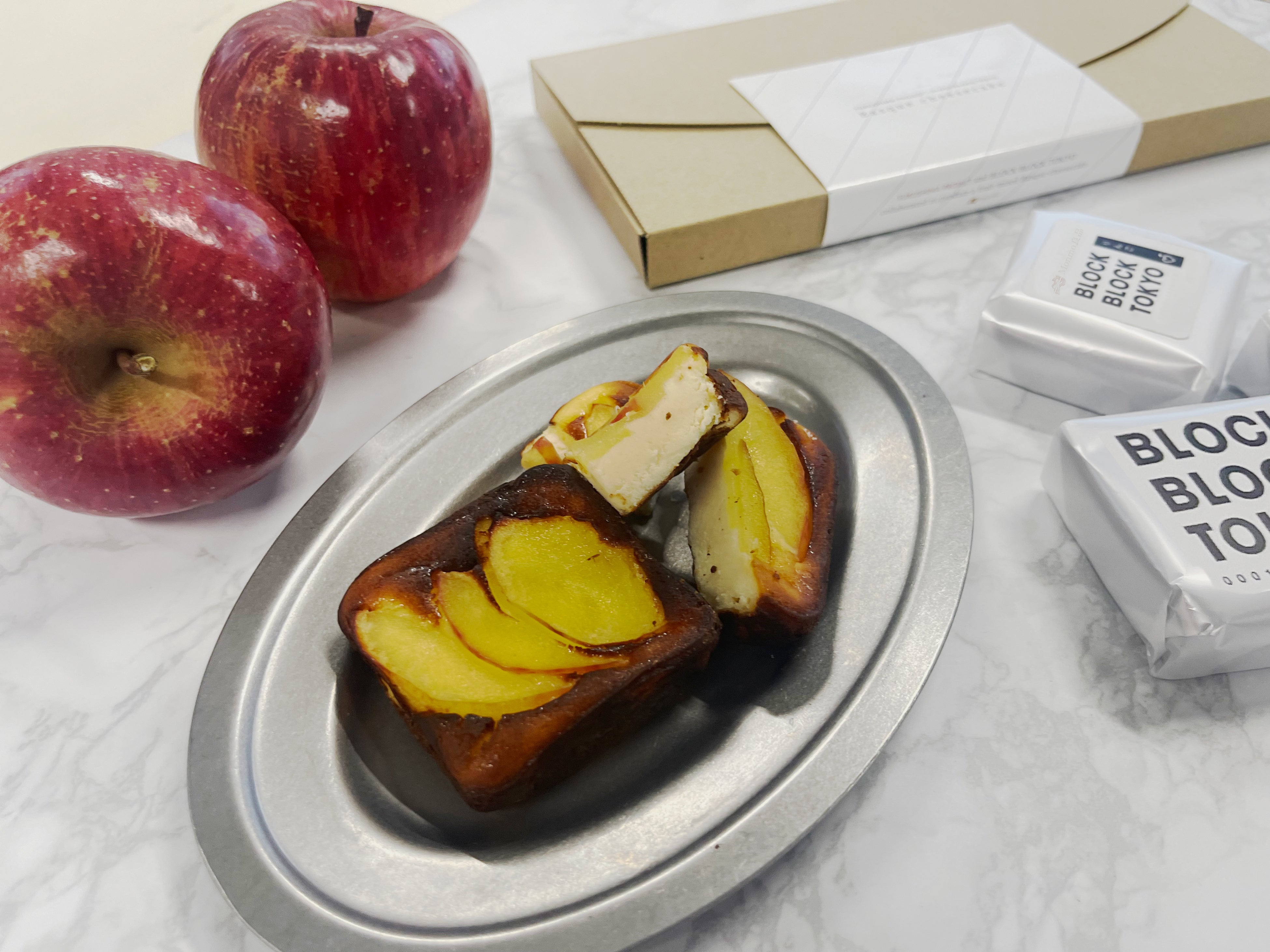 ふくしまリンゴのバスクチーズケーキ