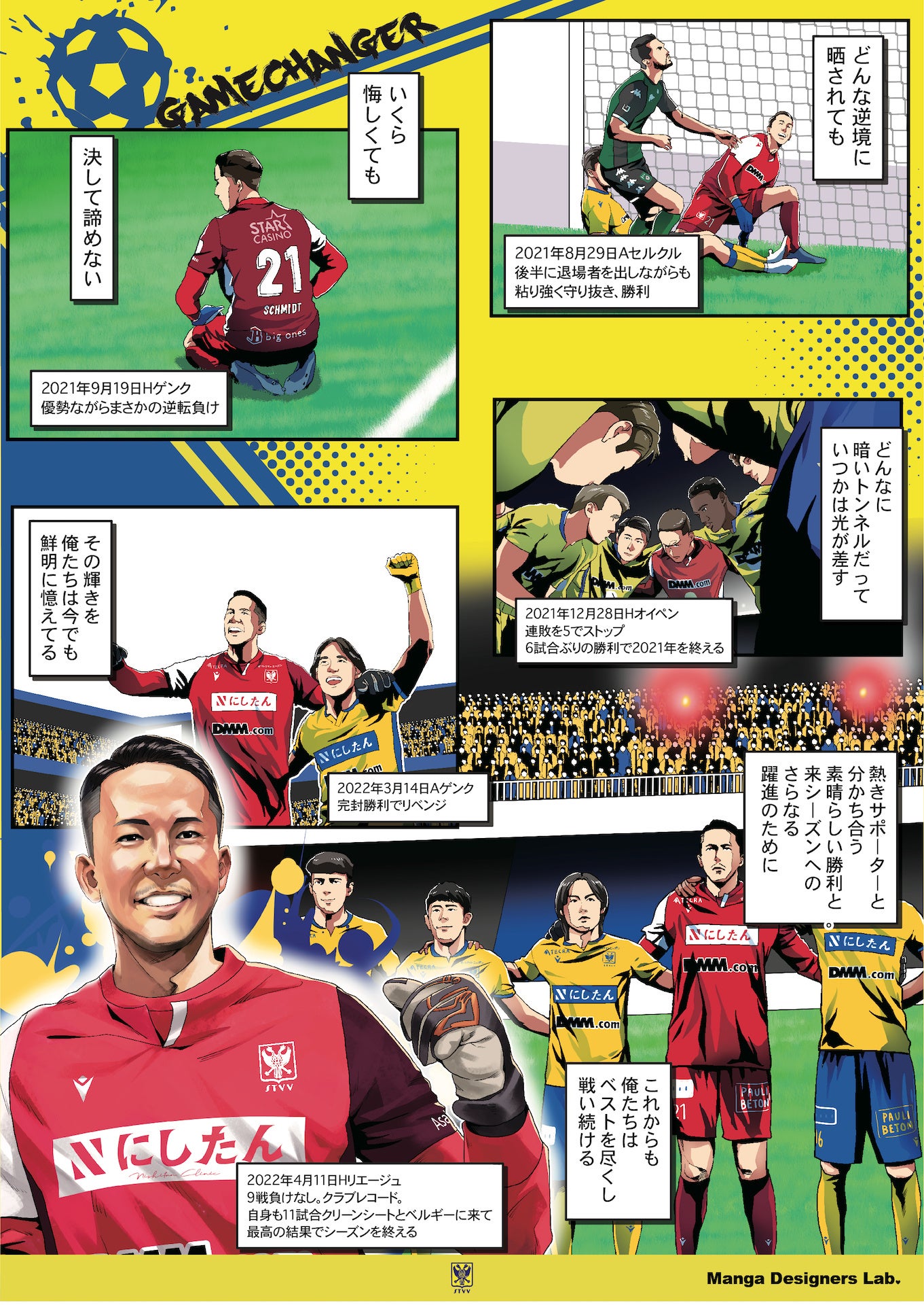 （シュミット ダニエル選手のポスターデザイン）