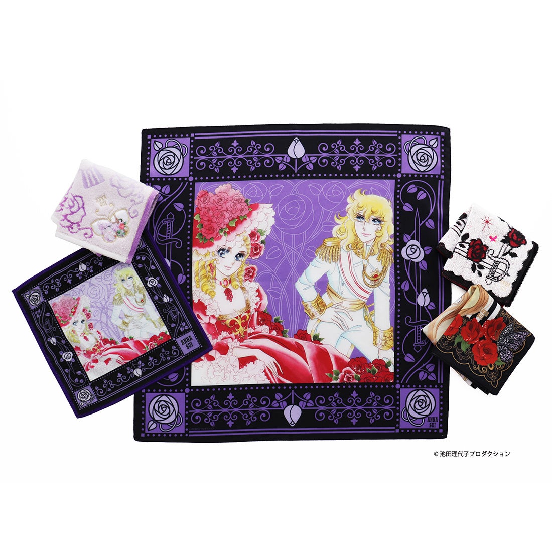 『（A）ベルサイユのばら 新品グッズ6点セット／フェイラー・アナスイハンカチ他』 A）ベルサイユのばら 新品グッズ6点セット／フェイラー