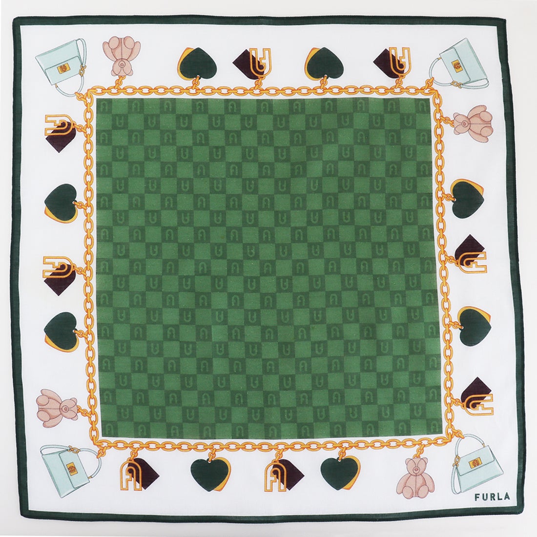 EQUNINOX ダークグリーン ハンカチ