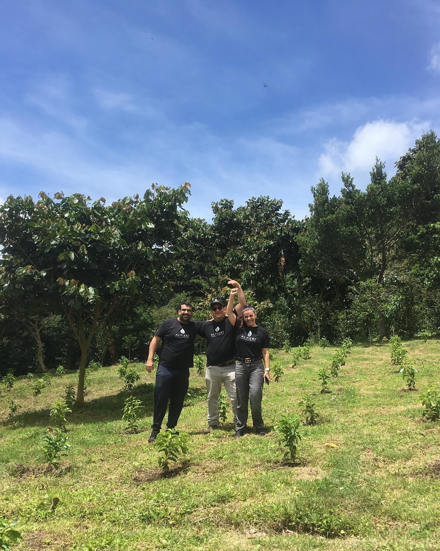 コーヒー農園を訪れた時の様子
