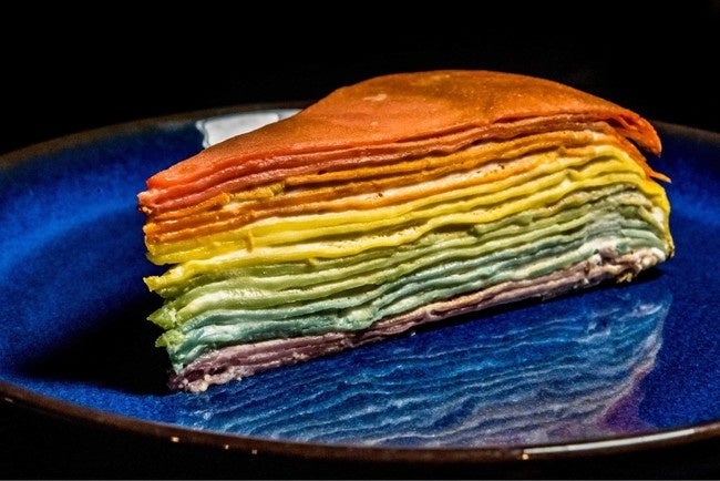 レインボーミルクレープ