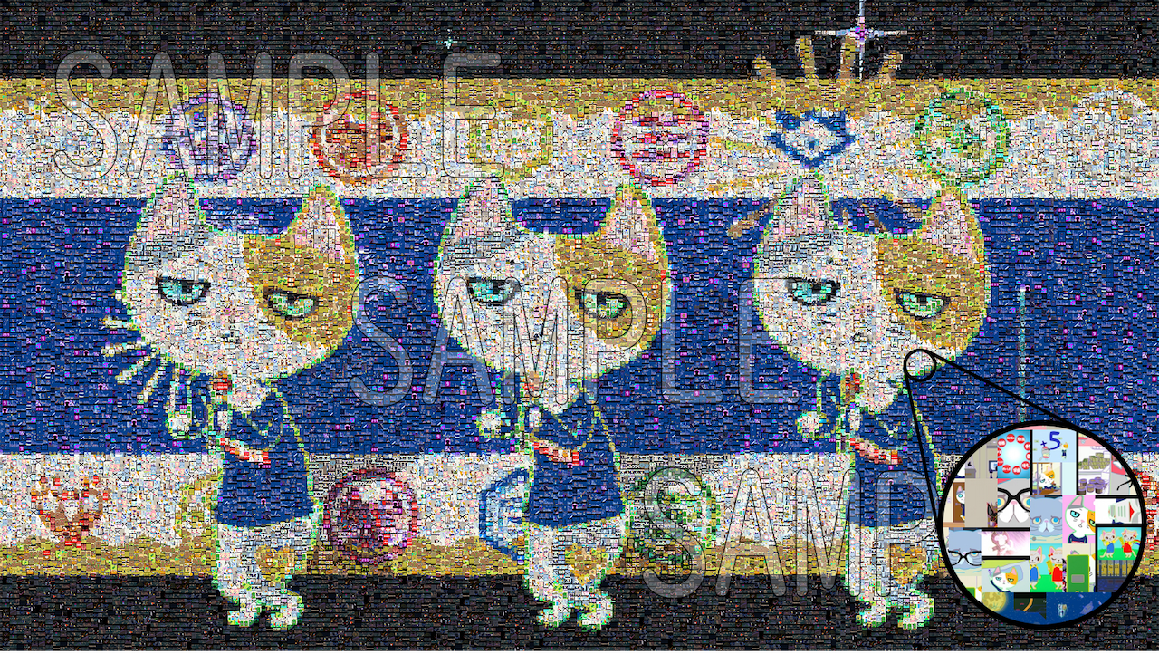 アニメ映画『猫企画』名シーンモザイクにゃアートNFT登場だにゃ！2022