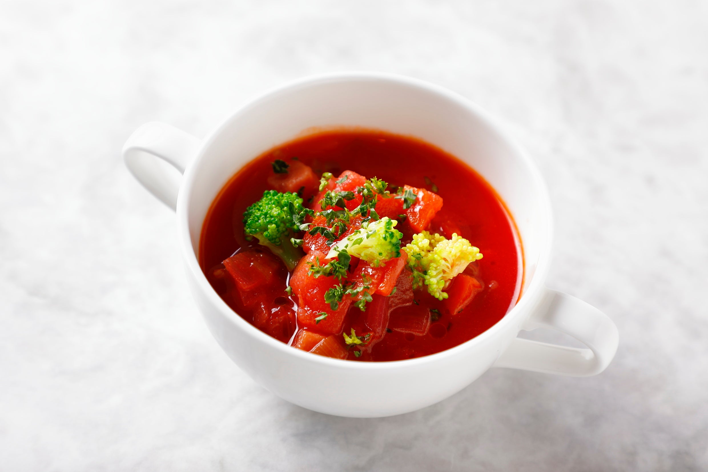 ランチ：旬野菜のスープ