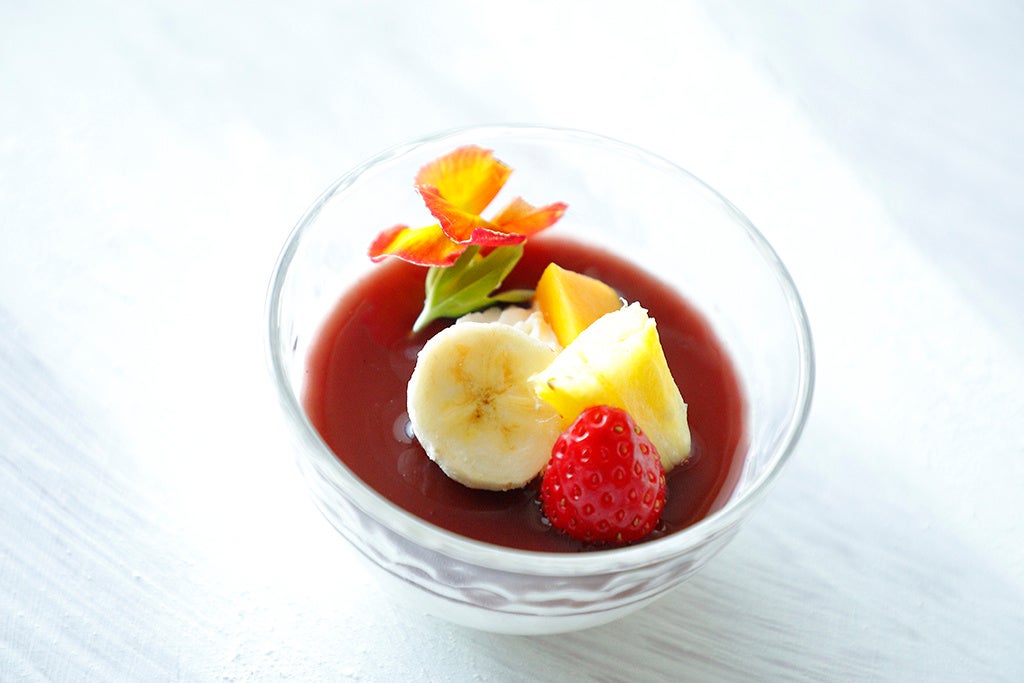 ハウピア アサイーソースとともに