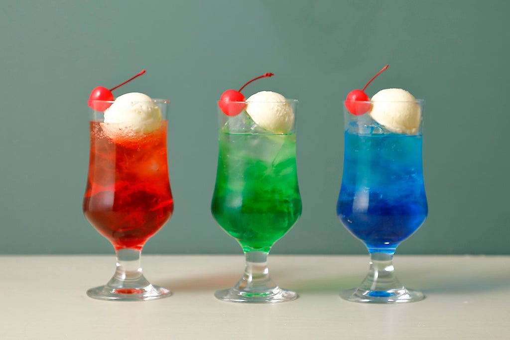 3種類のクリームソーダ 
