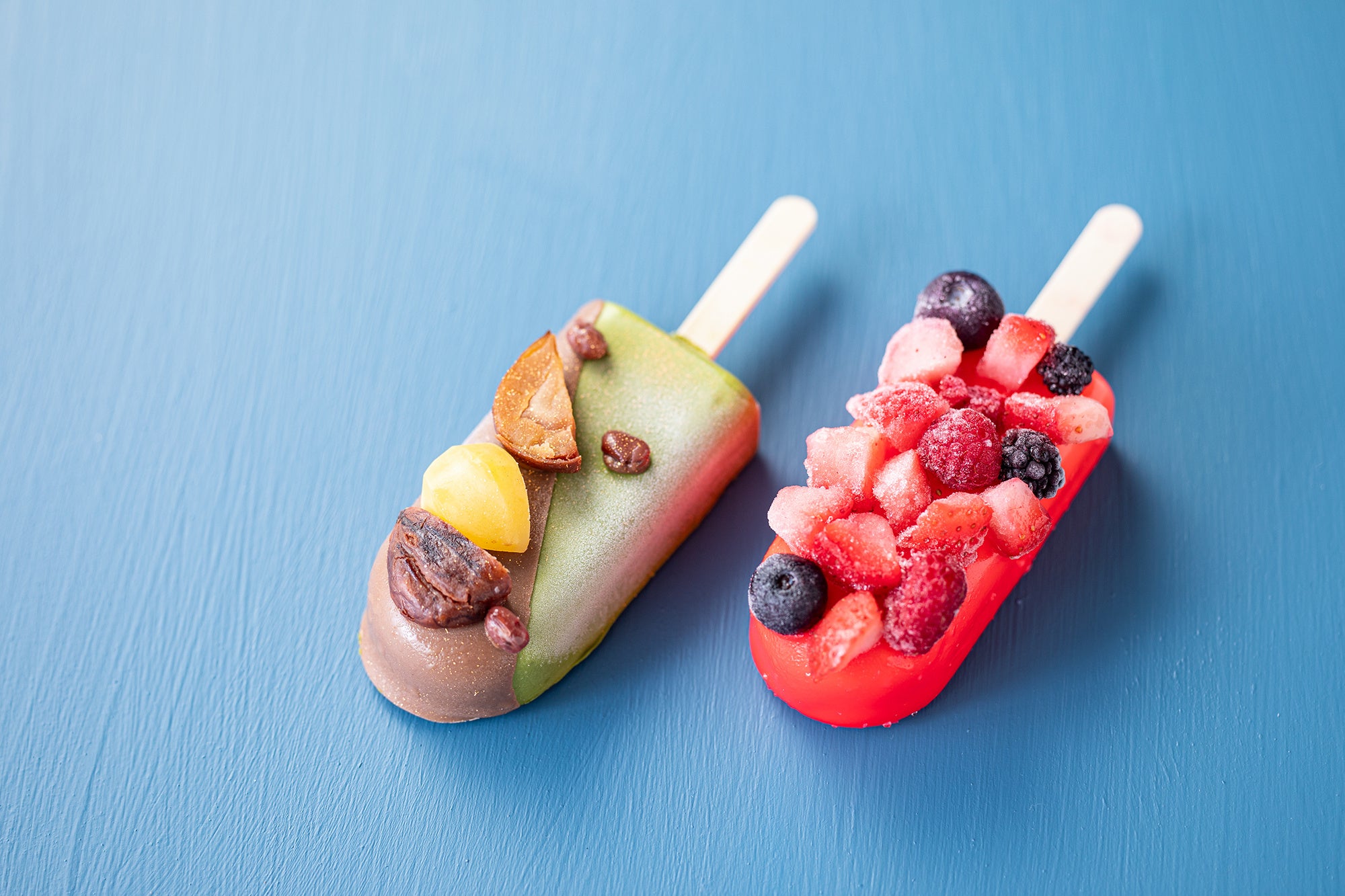 ▲ 抹茶（左）とベリー（右）どちらもおすすめです