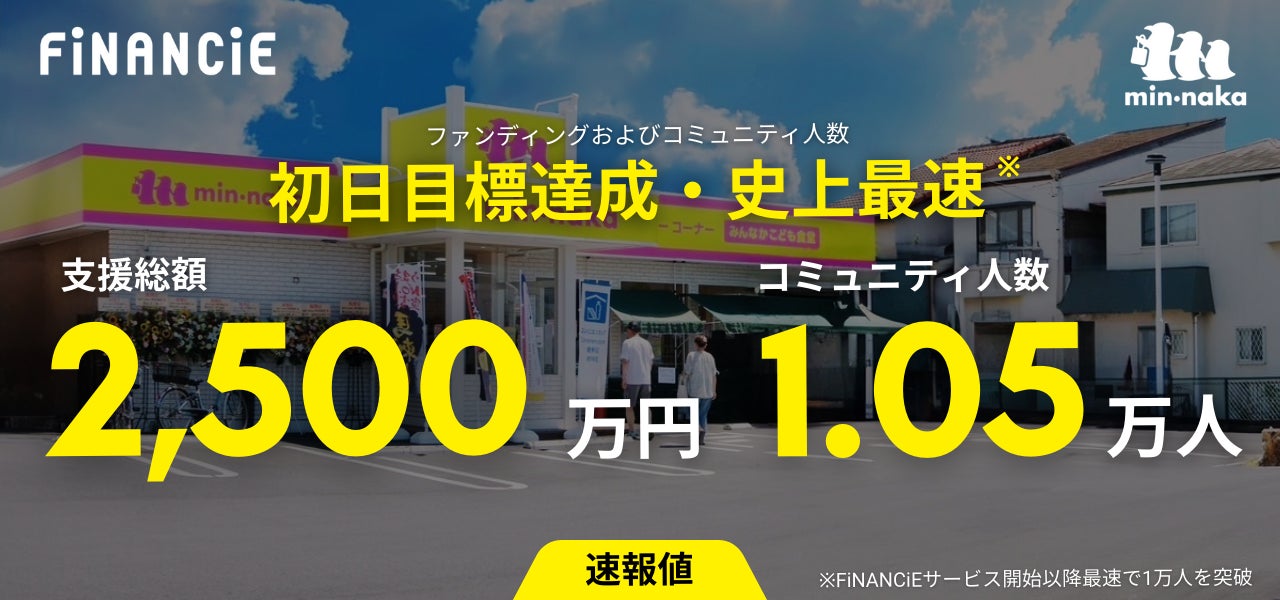 令和の虎で話題の井口智明氏が手がける「こども食堂併設コンビニ」『min•naka』、トークン販売初日で目標の2,500万円を達成!
