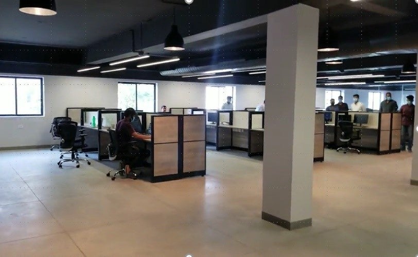 工場内オフィスの様子