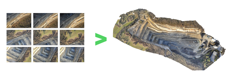 フォトグラメトリ―技術のイメージ図