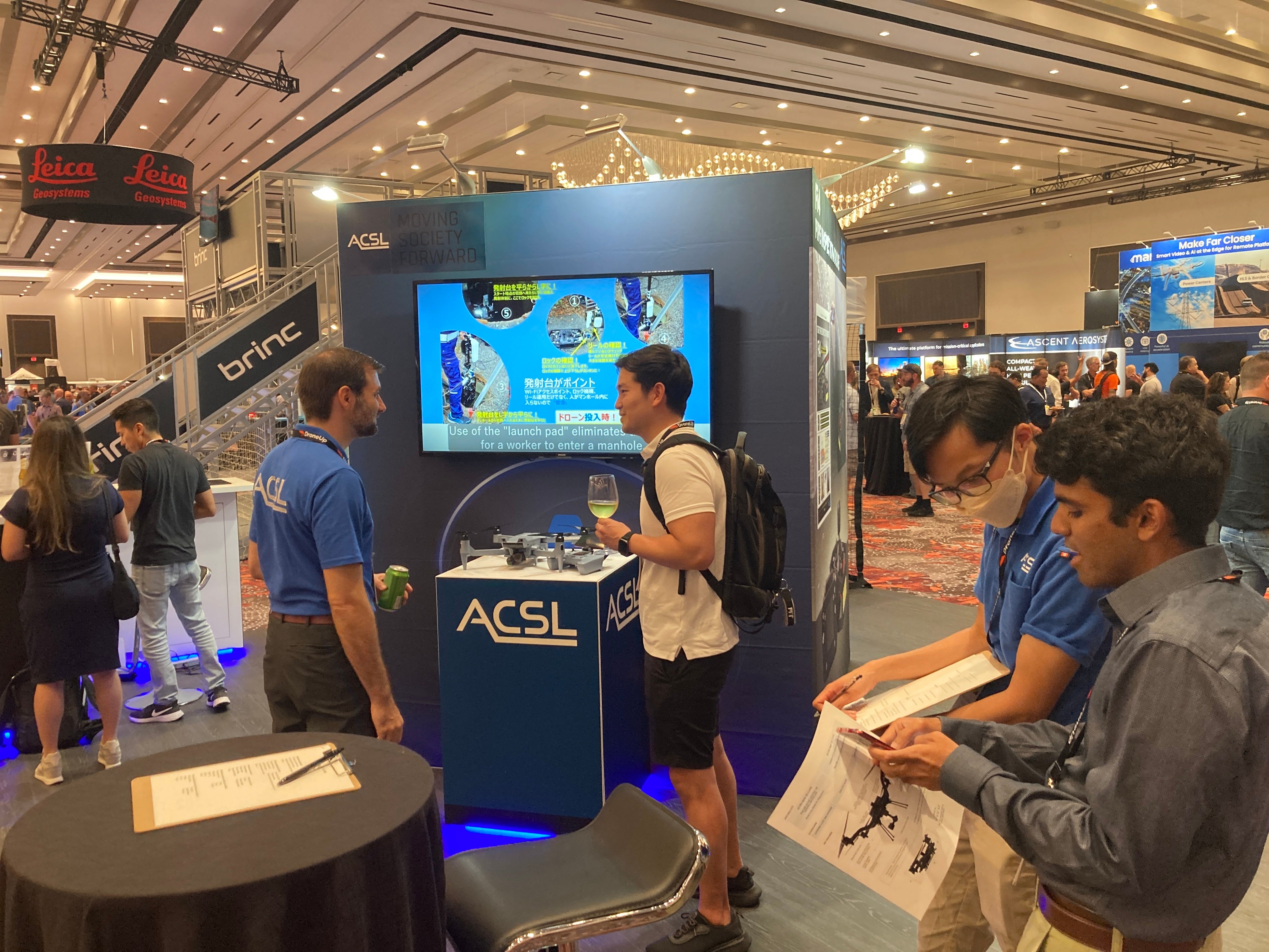 （写真）2022年9月 米国展示会Commercial UAV Expoに出展した際の様子