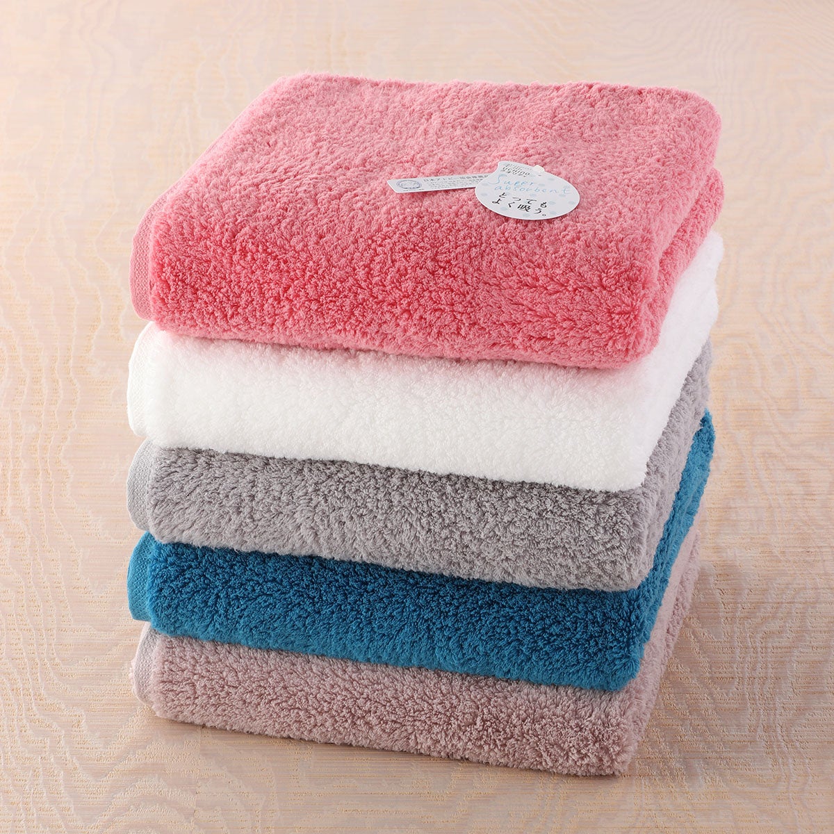 とってもよく吸う「ごくふわ」タオルシリーズ