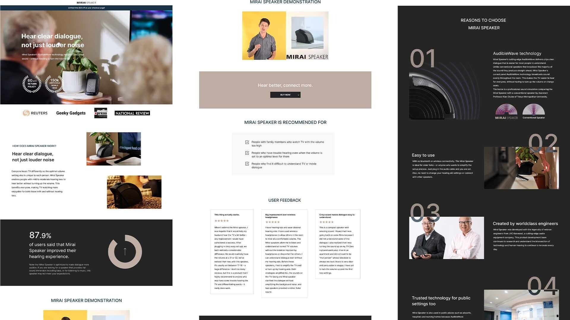米国向け自社ECサイト