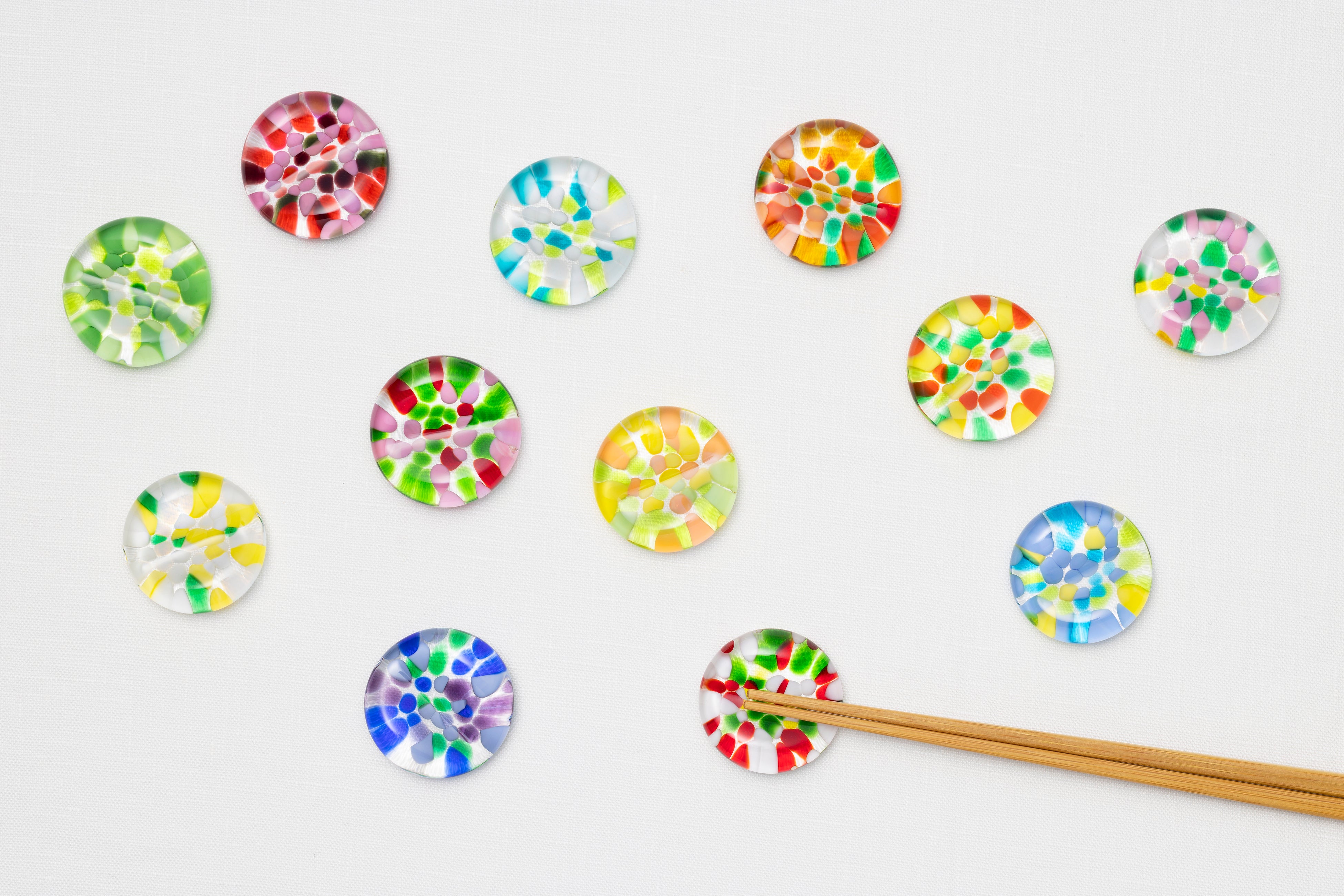 津軽びいどろ 誕生花を彩る箸置きシリーズ「十二花月」 11月18日(火