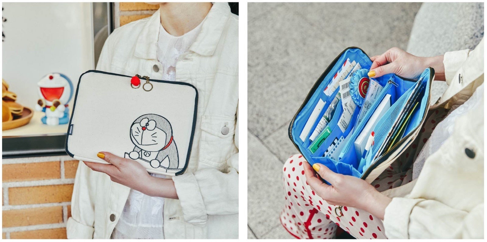 ひきだし から出てきたドラえもんが ひきだしポーチ に ほぼ日のプレスリリース ひきだし から出てきたドラえもんが ひきだしポーチ に ほぼ日のプレスリリース