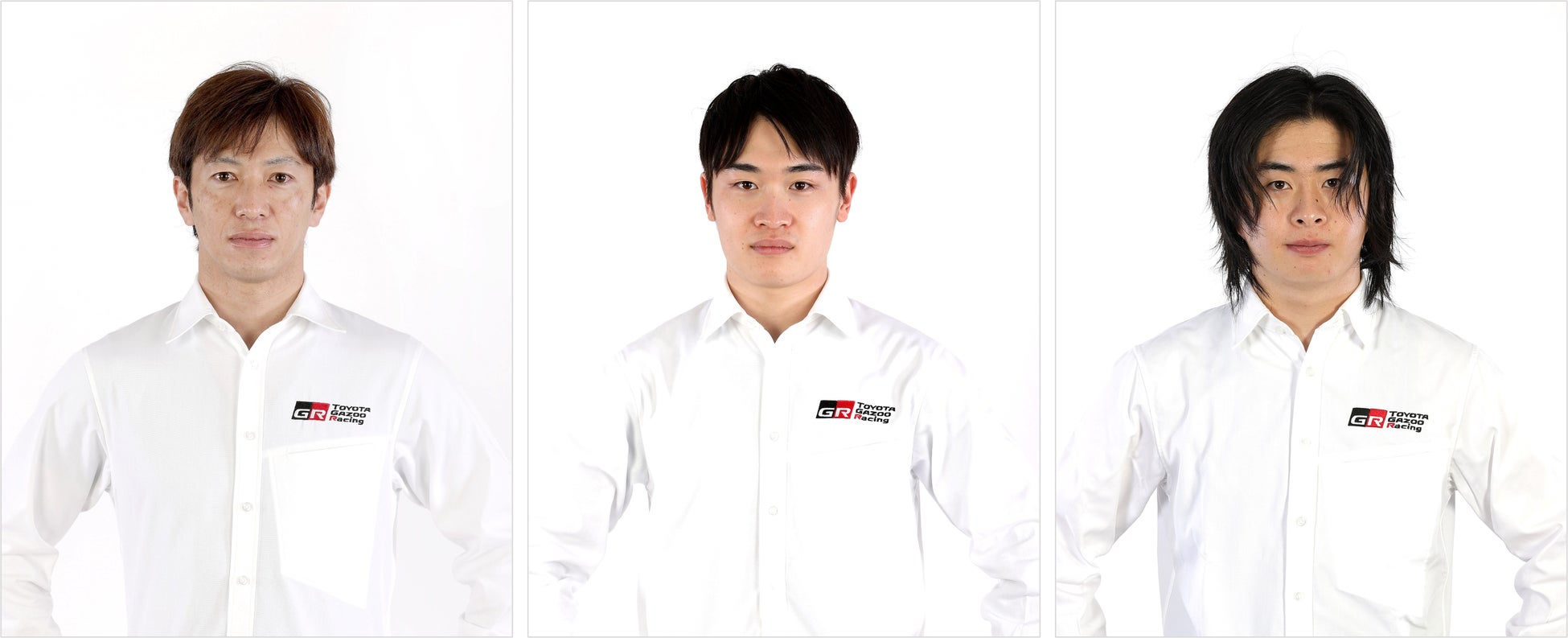 左から、立川祐路監督/阪口晴南選手/大湯都史樹選手