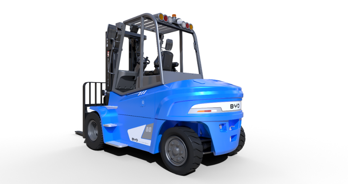 8トン積載EVカウンターバランス式フォークリフト「ECB80」（イメージ）