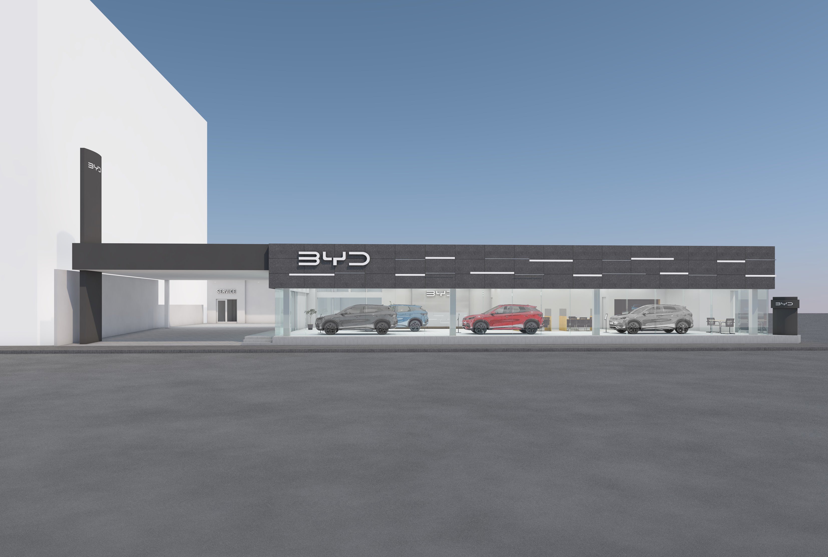 にオープンする「BYD AUTO鹿児島」