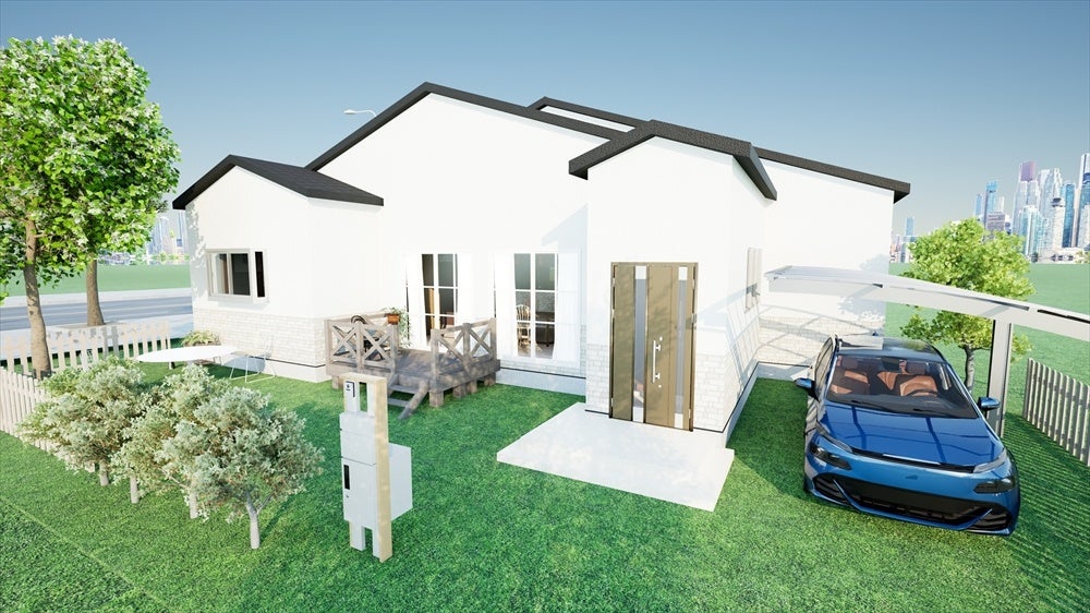 【高画質レンダリング】戸建てモード（外観）