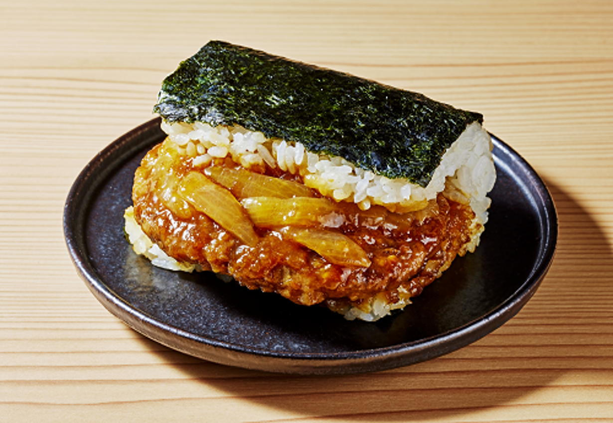 おにぎりサンドハンバーグ