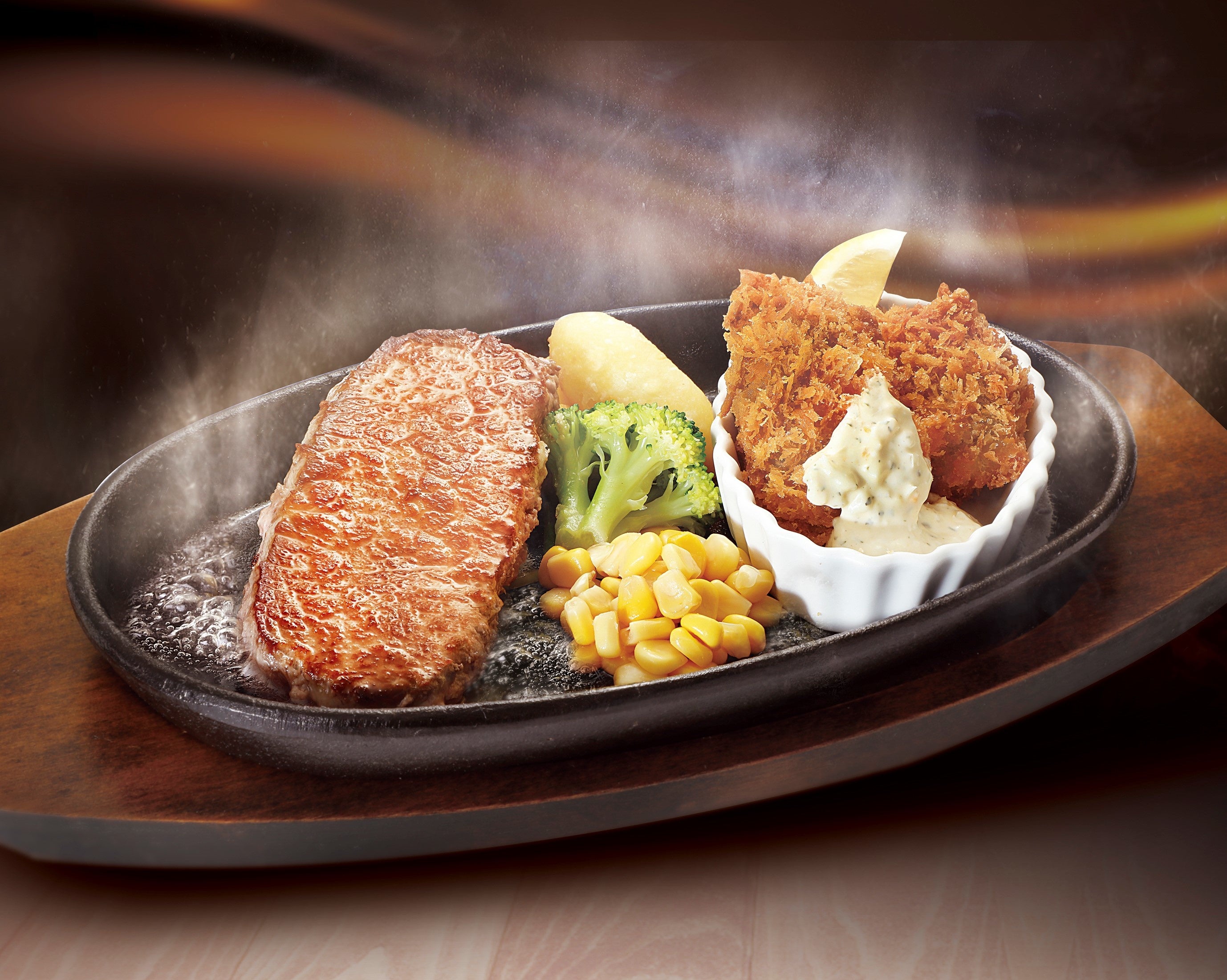 宮ロース140g&大粒カキフライ2個