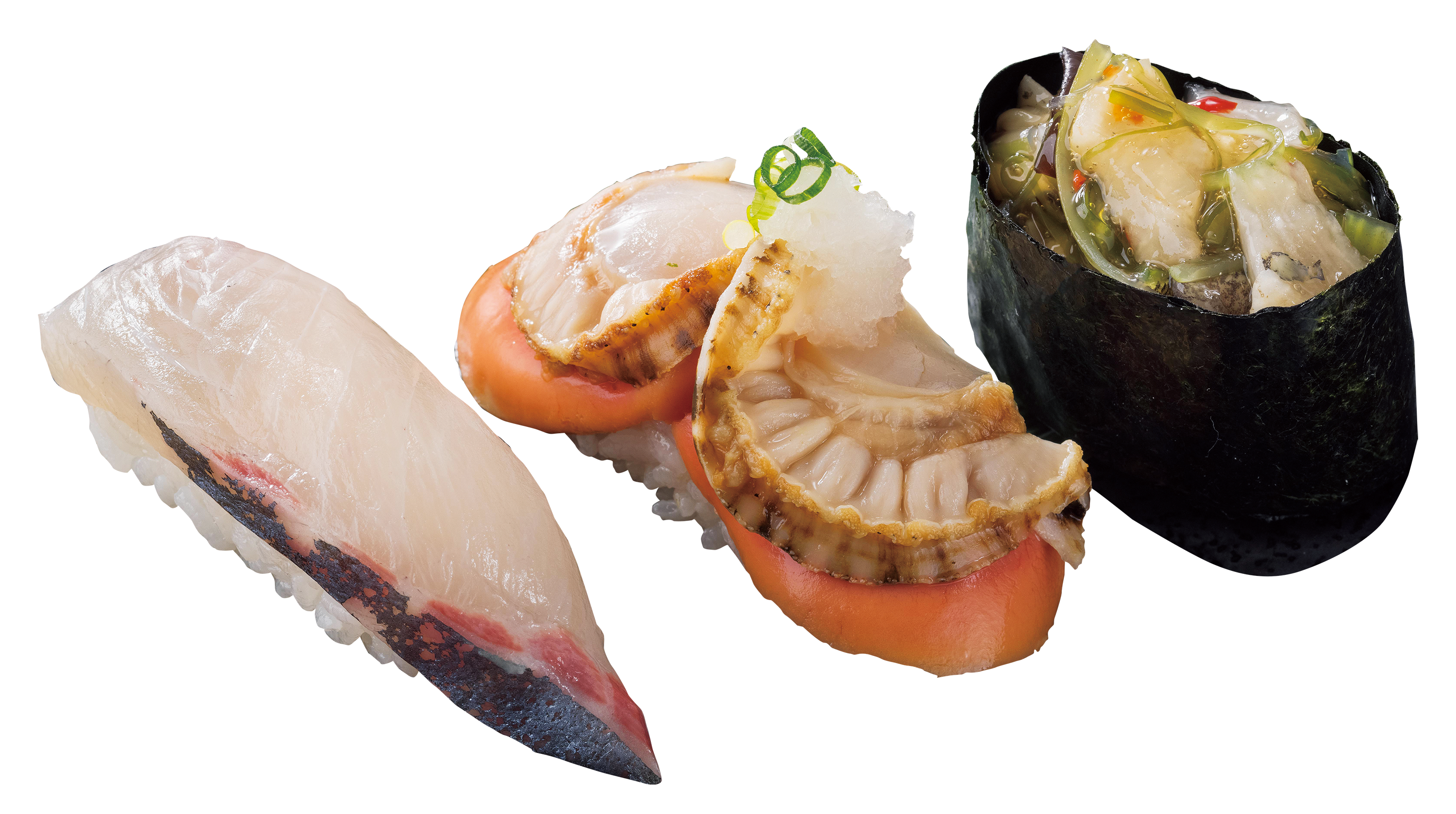 初夏の食べ比べ三貫