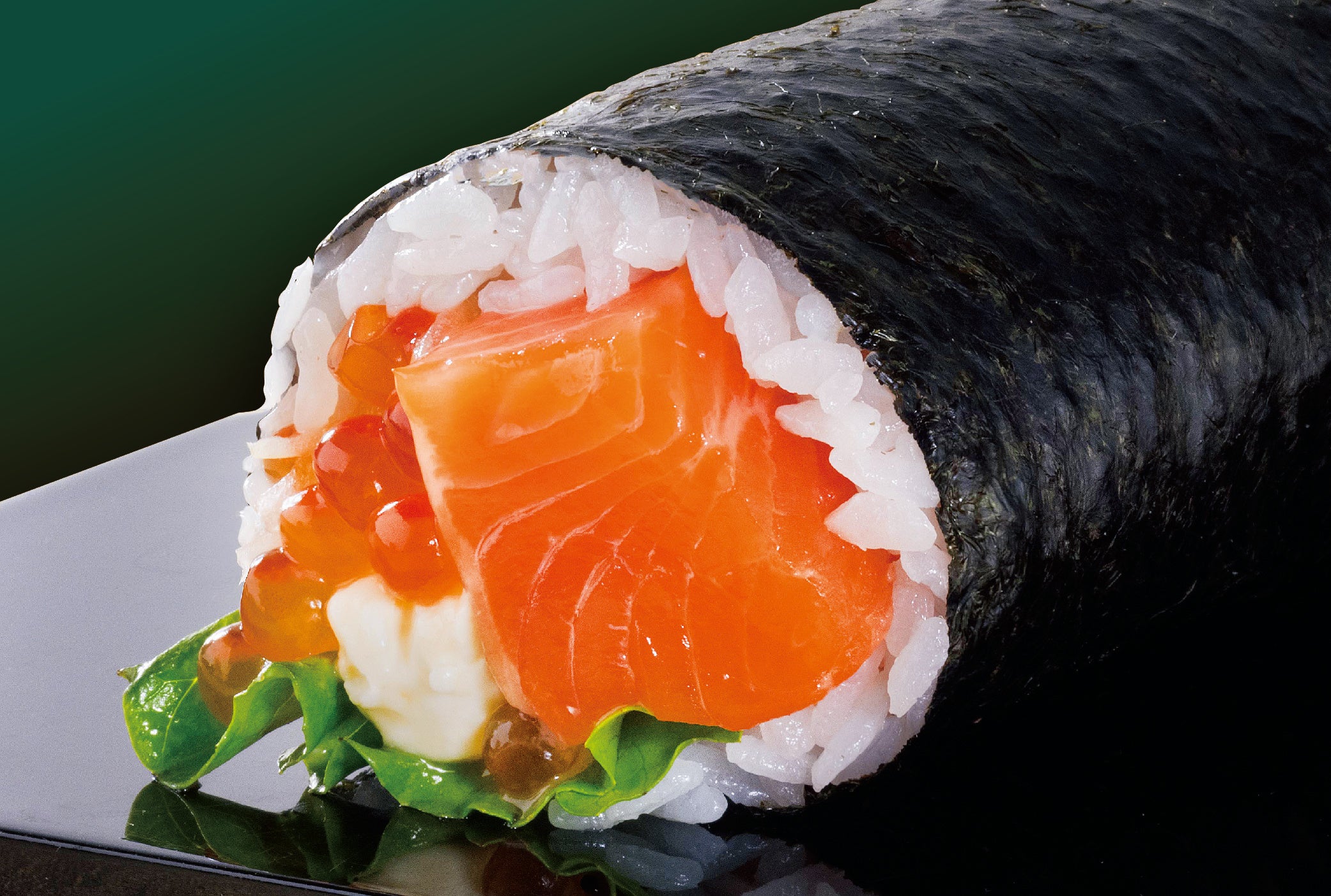 渥美プレミアムラスサーモン太巻＜ハーフサイズ＞ 1本1,400円