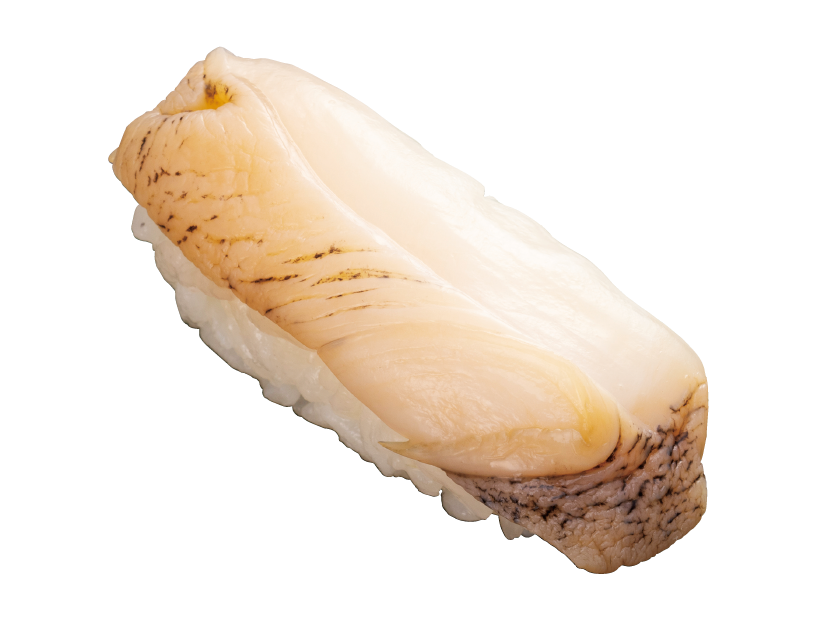 福井県産　赤梅貝一貫　290円