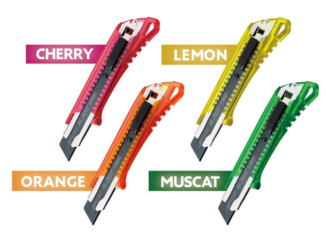 オルファ】鮮やかなクリアカラーの大型カッターが数量限定で登場 オルファ】鮮やかなクリアカラーの大型カッターが数量限定で登場