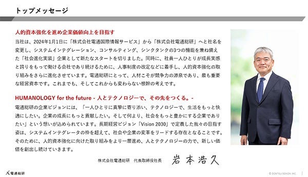 「Human Capital Report 2024」トップメッセージ