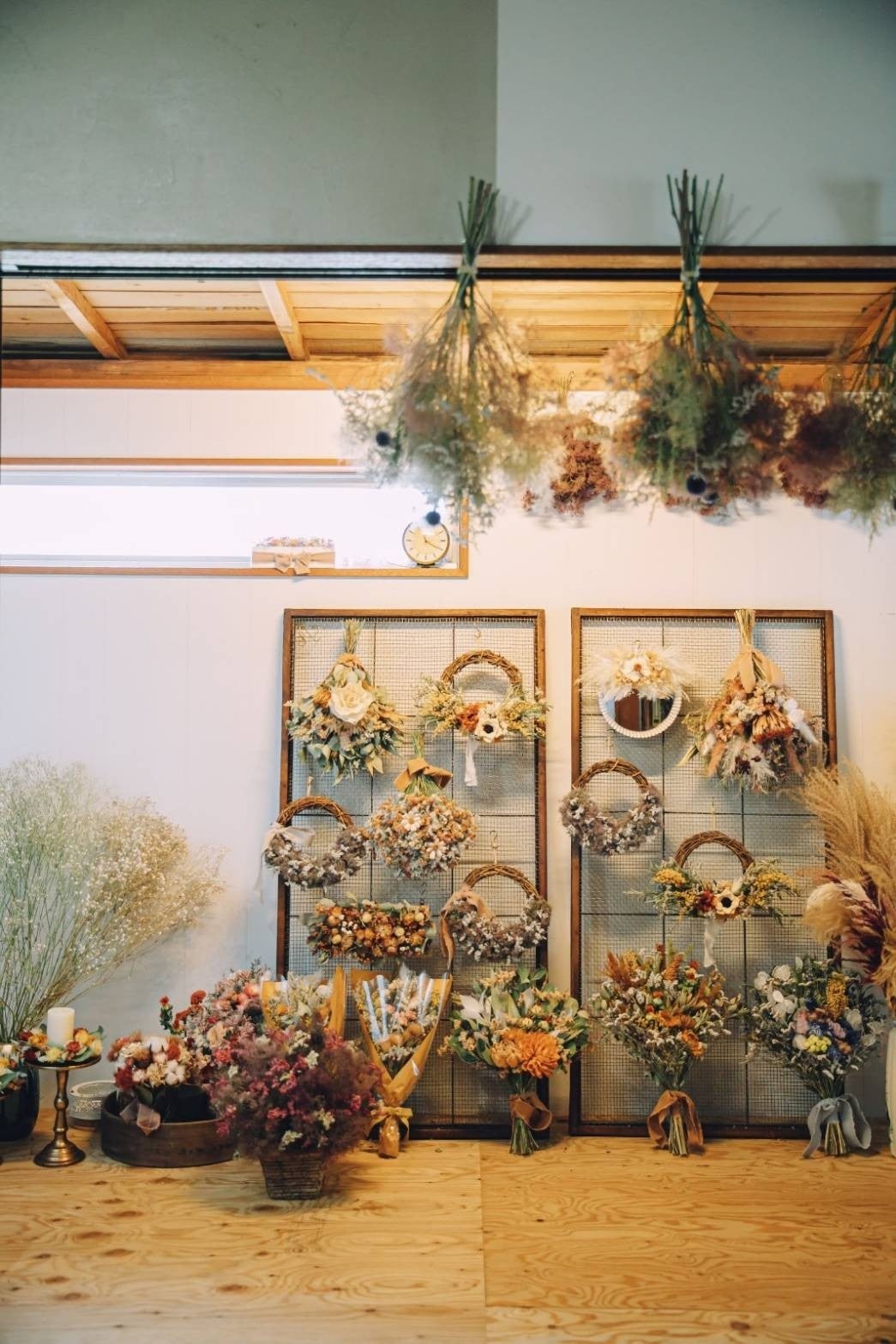 ドライフワラーのブーケやリーフ