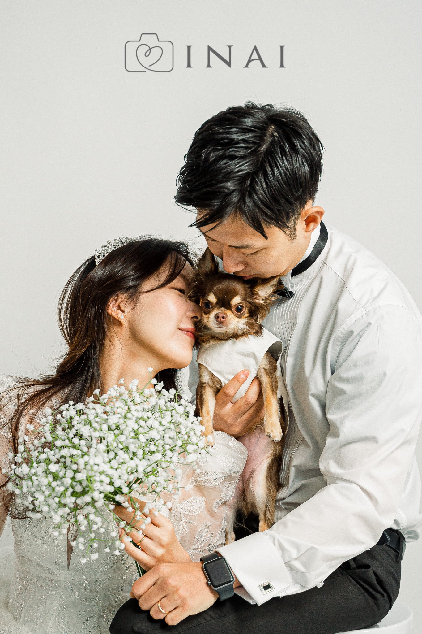 愛犬とのウェディングフォト