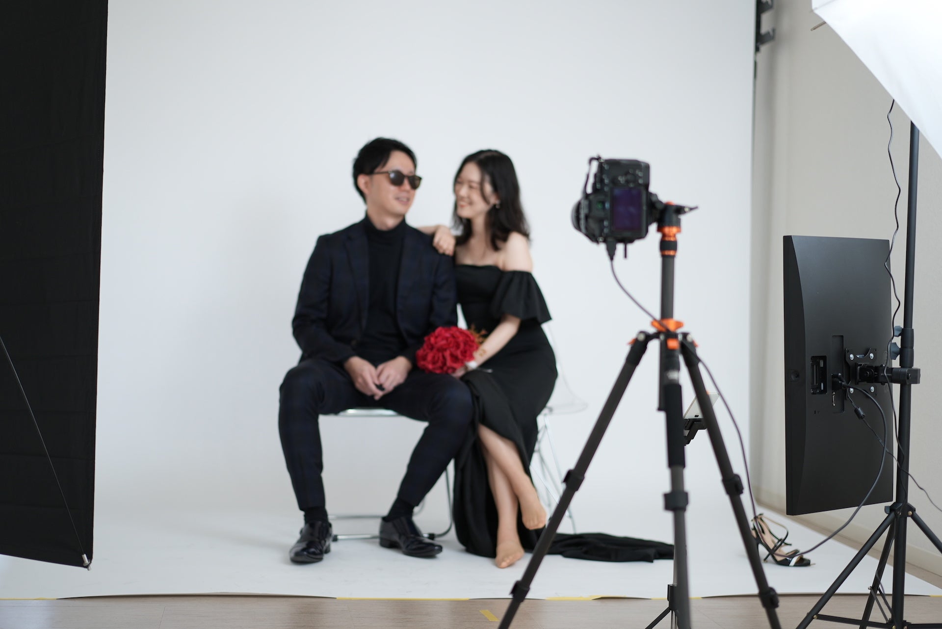 福岡店での撮影の様子